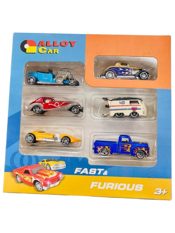 Fast & Furious Die-cast 6PCS Car Set