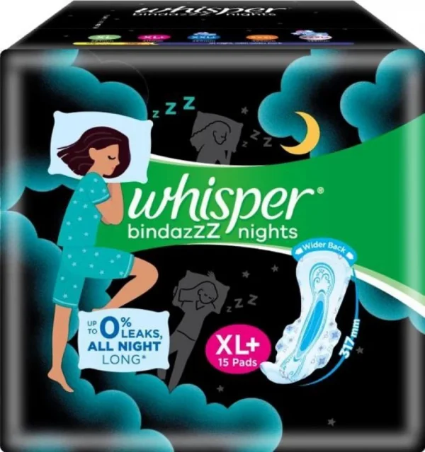 whisper Ultra bindazZZ nights ( XL+ ) ( 15Pcs. )
