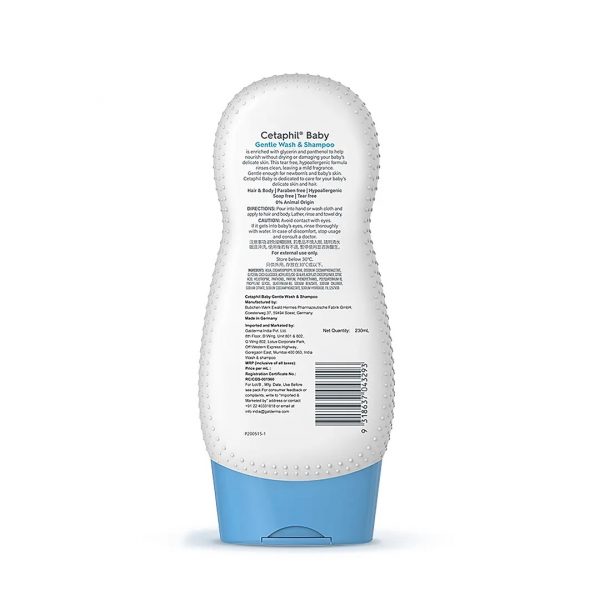 Cetaphil Baby Gentle Wash& Shampoo | Dermatologist Tested - Image 2