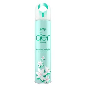 Godrej aer Spray | Room Freshener for Home & Office - Jasmine Delight (220 ml) | Long-Lasting Fragrance
