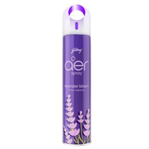 Godrej aer Spray | Room Freshener for Home & Office - Lavender Bloom (220 ml) | Long-Lasting Fragrance