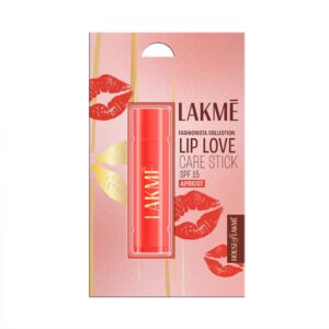 Lakme Lip Love Care Stick Apricot , 24hr Moisturization in 1 swipe, with SPF 15, 4.5g