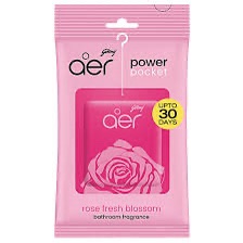 Godrej Aer Power Pocket Bathroom Fragrance - rose fresh blossam