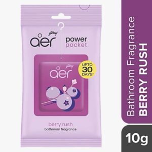Godrej Aer Power Pocket Bathroom Fragrance - berry rush